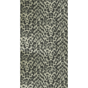 Clarke And Clarke Wallpaper Felis Charcoal/Gold