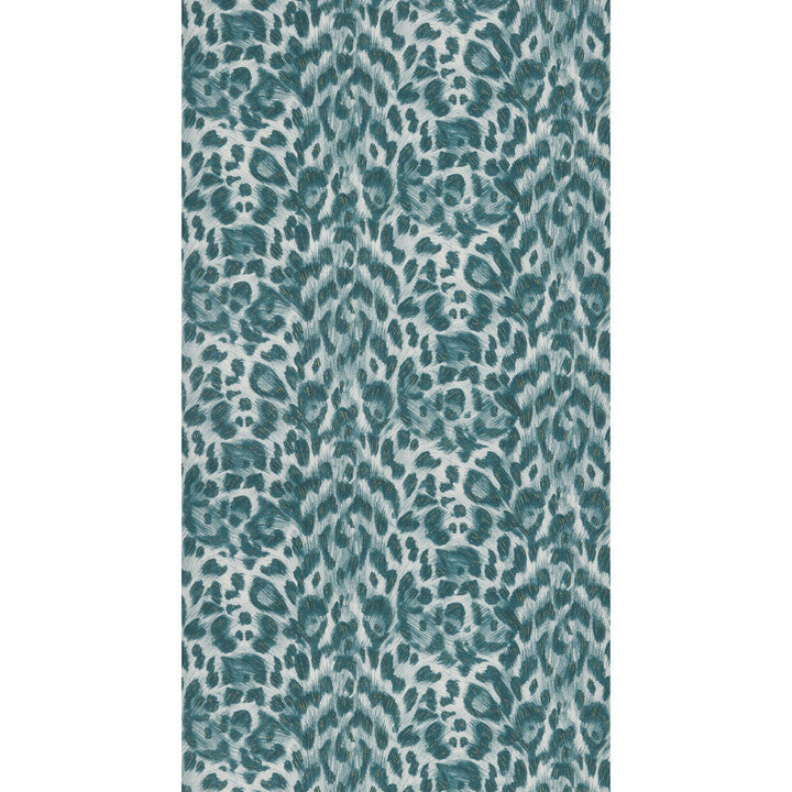 Felis Teal/Lime by Clarke And Clarke Designer Wallcovering WILDERIE BY EMMA J SHIPLEY FOR C&C NON WOVEN - 100% United Kingdom Horizontal: 0 and Vertical: 10.24 21 - Swanky Fabrics -