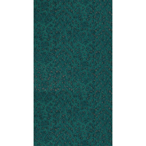 Clarke And Clarke Wallpaper Felis Teal/Rose Gold