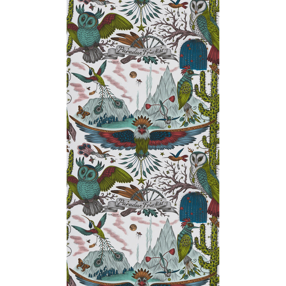 Frontier Green by Clarke And Clarke Designer Wallcovering WILDERIE BY EMMA J SHIPLEY FOR C&C NON WOVEN - 100% United Kingdom Horizontal: 0 and Vertical: 20.48 21 - Swanky Fabrics -