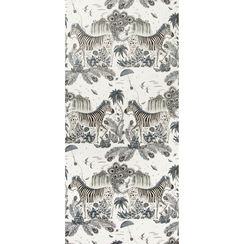 Lost World Blue by Clarke And Clarke Wallcovering Clarke And Clarke Wallcovering Lost World Blue Wallcovering WILDERIE BY EMMA J SHIPLEY FOR C&C NON WOVEN - 100% United Kingdom </p><p>Repeat: H: 0, V: 27.01 21 - Fabric Carolina -