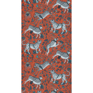 Clarke And Clarke Wallpaper Protea Coral