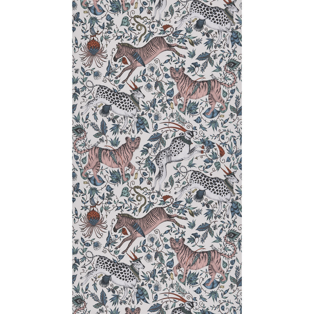 Protea Pink by Clarke And Clarke Designer Wallcovering WILDERIE BY EMMA J SHIPLEY FOR C&C NON WOVEN - 100% United Kingdom Horizontal: 0 and Vertical: 20.48 21 - Swanky Fabrics -