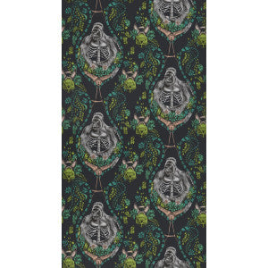 Clarke And Clarke Wallpaper Silverback Charcoal