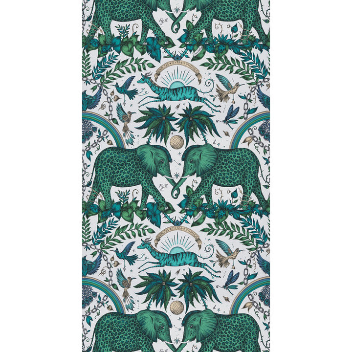 Zambezi Green by Clarke And Clarke Wallcovering Clarke And Clarke Wallcovering Zambezi GreenWallcovering WILDERIE BY EMMA J SHIPLEY FOR C&C PAPER - 100% United Kingdom </p><p>Repeat: H: , V: 18 20.5 - Fabric Carolina -