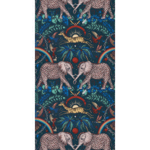 Clarke And Clarke Wallpaper Zambezi Navy
