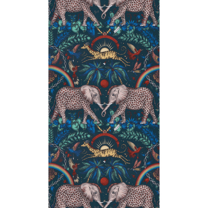 Zambezi Navy by Clarke And Clarke Wallcovering Clarke And Clarke Wallcovering Zambezi Navy Wallcovering WILDERIE BY EMMA J SHIPLEY FOR C&C NON WOVEN - 100% United Kingdom </p><p>Repeat: H: 0, V: 18 21 - Fabric Carolina -