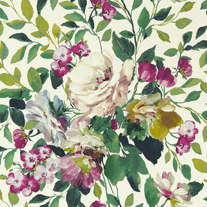 Clarke And Clarke Wallpaper Bloom Fuchsia Wp