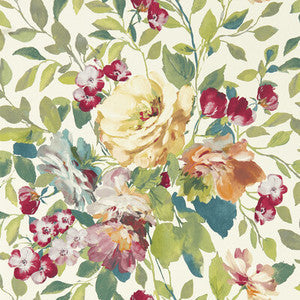 Clarke And Clarke Wallpaper Bloom Multi Wp
