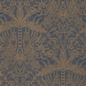 Clarke And Clarke Wallpaper Leopardo Antique/Noir Wp