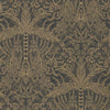 Clarke And Clarke Wallpaper Leopardo Copper/Midnight Wp