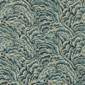 Clarke And Clarke Wallpaper Lumino Kingfisher/Gilver Wp