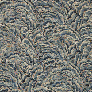 Clarke And Clarke Wallpaper Lumino Midnight/Copper Wp
