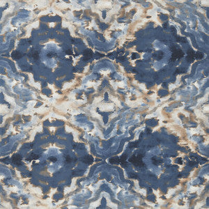 Clarke And Clarke Wallpaper Aqueous Midnight/Spice Wp