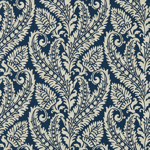 Clarke And Clarke Wallpaper Regale Denim Wp W0161/01.CAC.0