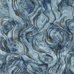 Clarke And Clarke Wallpaper Lavico Midnight Wp W0168/03.CAC.0