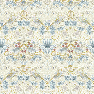 Clarke And Clarke Wallpaper Strawberry Thief Linen Wp W0171/03.CAC.0
