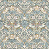 Clarke And Clarke Wallpaper Strawberry Thief Slate Wp W0171/05.CAC.0