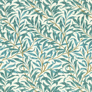 Clarke And Clarke Wallpaper Willow Boughs Teal Wp W0172/05.CAC.0