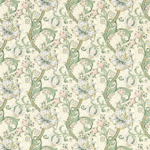 Clarke And Clarke Wallpaper Golden Lily Linen Wp W0174/01.CAC.0