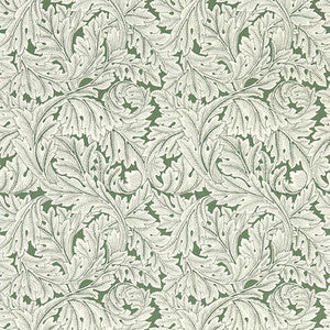 Clarke And Clarke Wallpaper Acanthus Sage Wp W0175/01.CAC.0