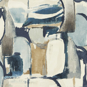 Clarke And Clarke Wallpaper Figura Denim/Linen Wp W0180/01.CAC.0