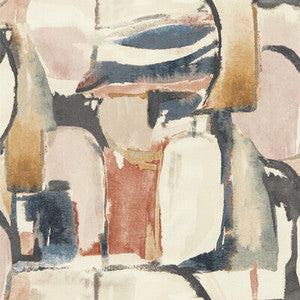 Clarke And Clarke Wallpaper Figura Midnight/Spice Wp W0180/03.CAC.0