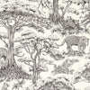 Clarke And Clarke Wallpaper Kisumu Noir Wp W0185/03.CAC.0