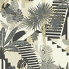 Clarke And Clarke Wallpaper Malindi Charcoal Wp W0186/01.CAC.0