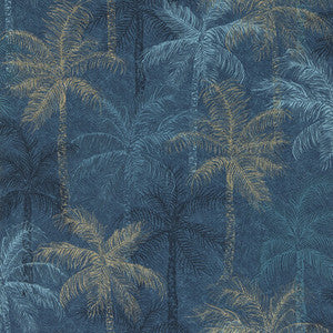Clarke And Clarke Wallpaper Palmyra Midnight Wp W0189/02.CAC.0