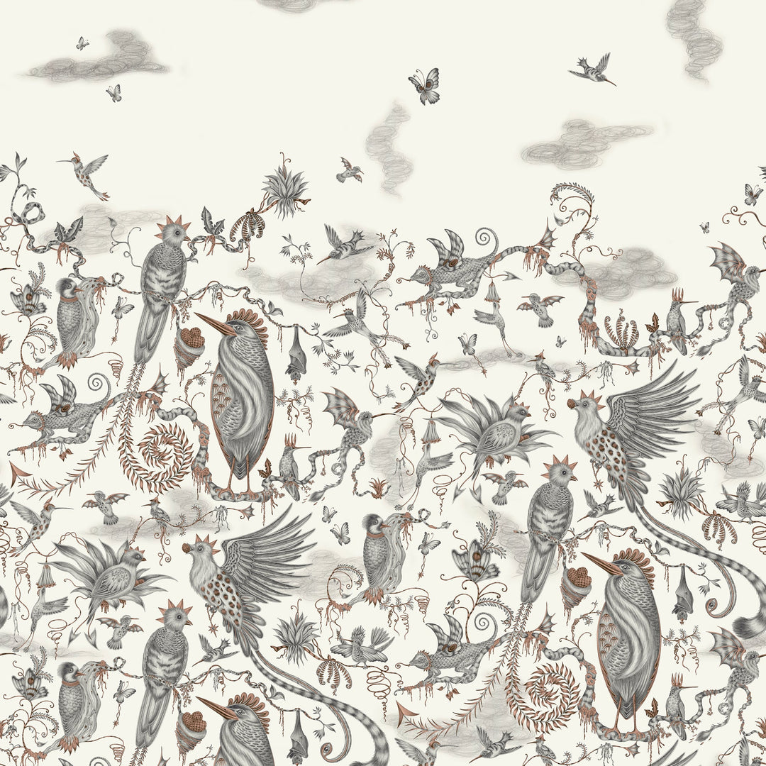 Clarke & Clarke Wallcovering Forest/Ivory Wp