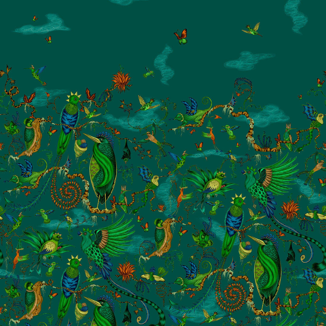 Clarke & Clarke Wallcovering Forest/Teal Wp