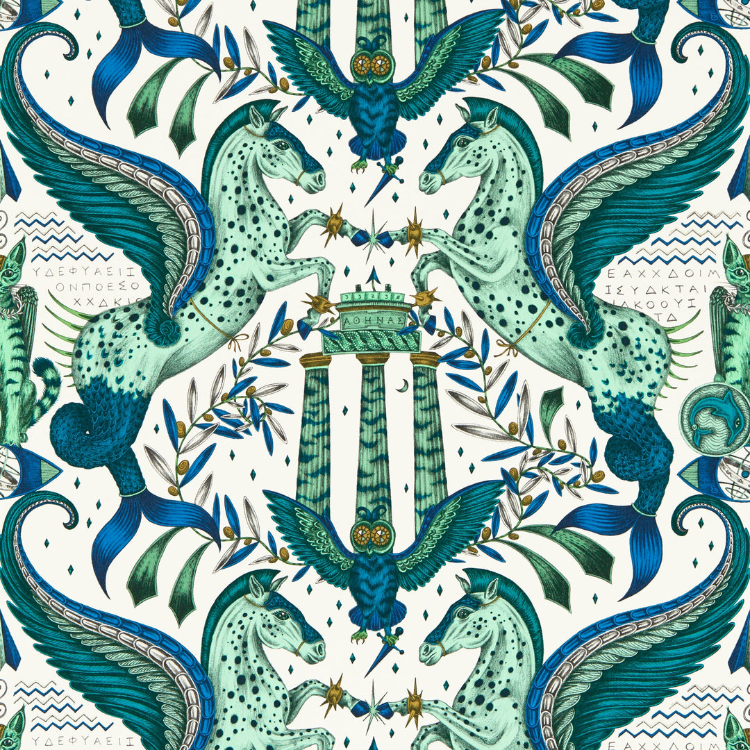 Clarke & Clarke Wallcovering Olive Wp