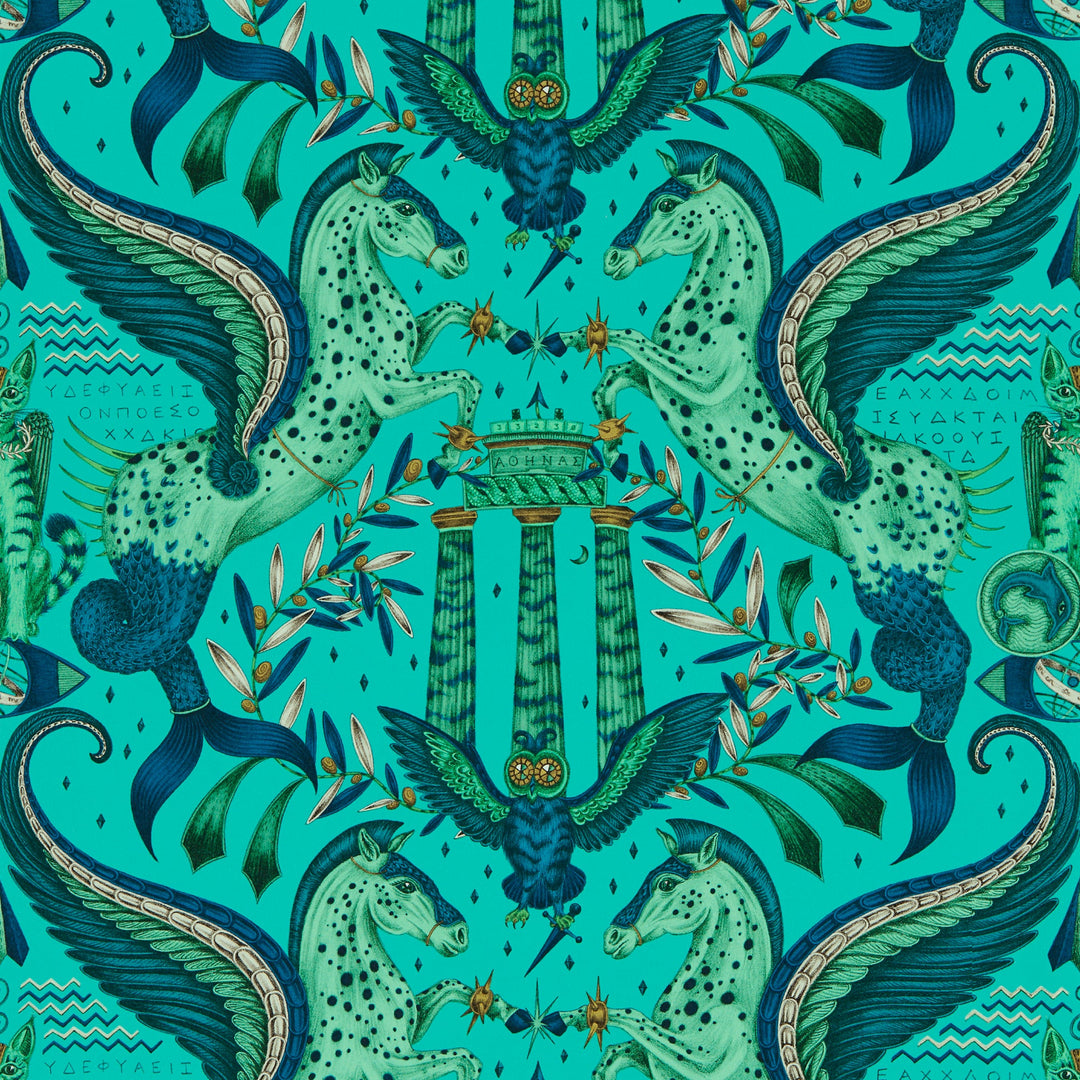 Clarke & Clarke Wallcovering Peacock Wp