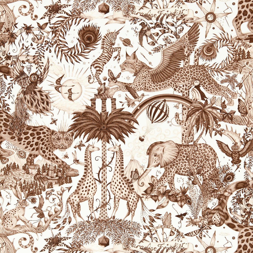 Clarke & Clarke Wallcovering Sepia Wp