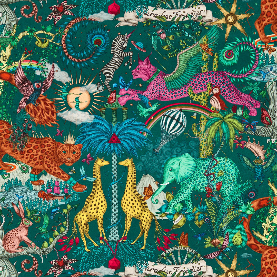Clarke & Clarke Wallcovering Teal Wp