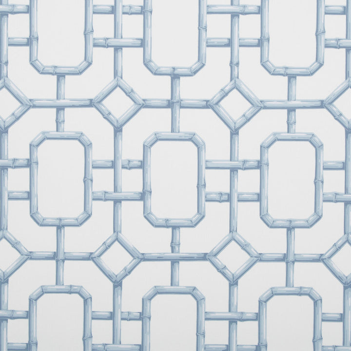Bambu Fret Ciel by Kravet Couture Designer Wallcovering JAN SHOWERS GLAMOROUS PAPER - 100% United States Horizontal: 27 and Vertical: 36 27 - Swanky Fabrics -