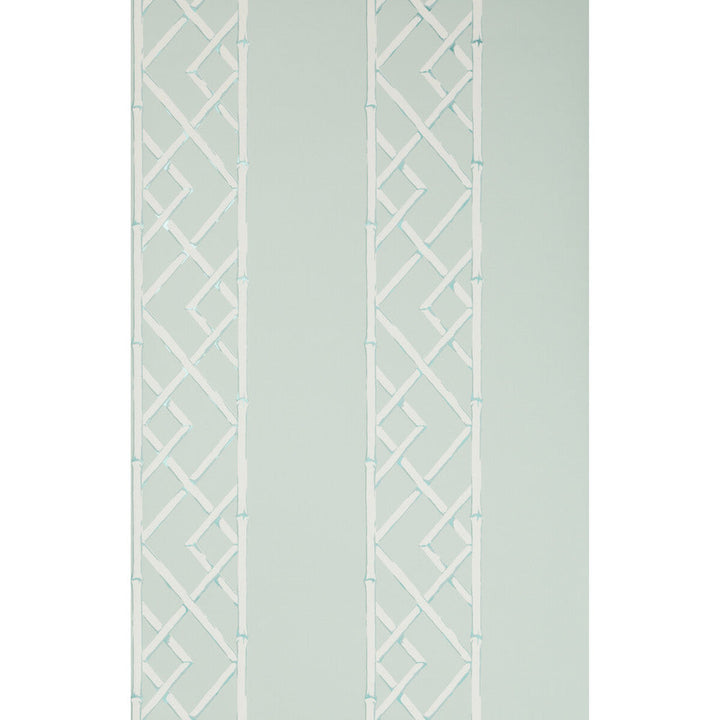Latticework Aqua by Kravet Design Designer Wallcovering SARAH RICHARDSON WALLPAPER CELLULOSE - 50%;OTHER - 30%;POLYESTER - 20% United Kingdom Horizontal: and Vertical: 10.4 20.5 - Swanky Fabrics -