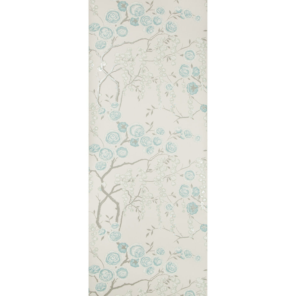 Peony Tree Aqua by Kravet Design Wallcovering Kravet Design Wallcovering Peony Tree AquaWallcovering SARAH RICHARDSON WALLPAPER CELLULOSE - 50%;OTHER - 30%;POLYESTER - 20% United Kingdom </p><p>Repeat: H: , V: 10.4 20.5 - Fabric Carolina -