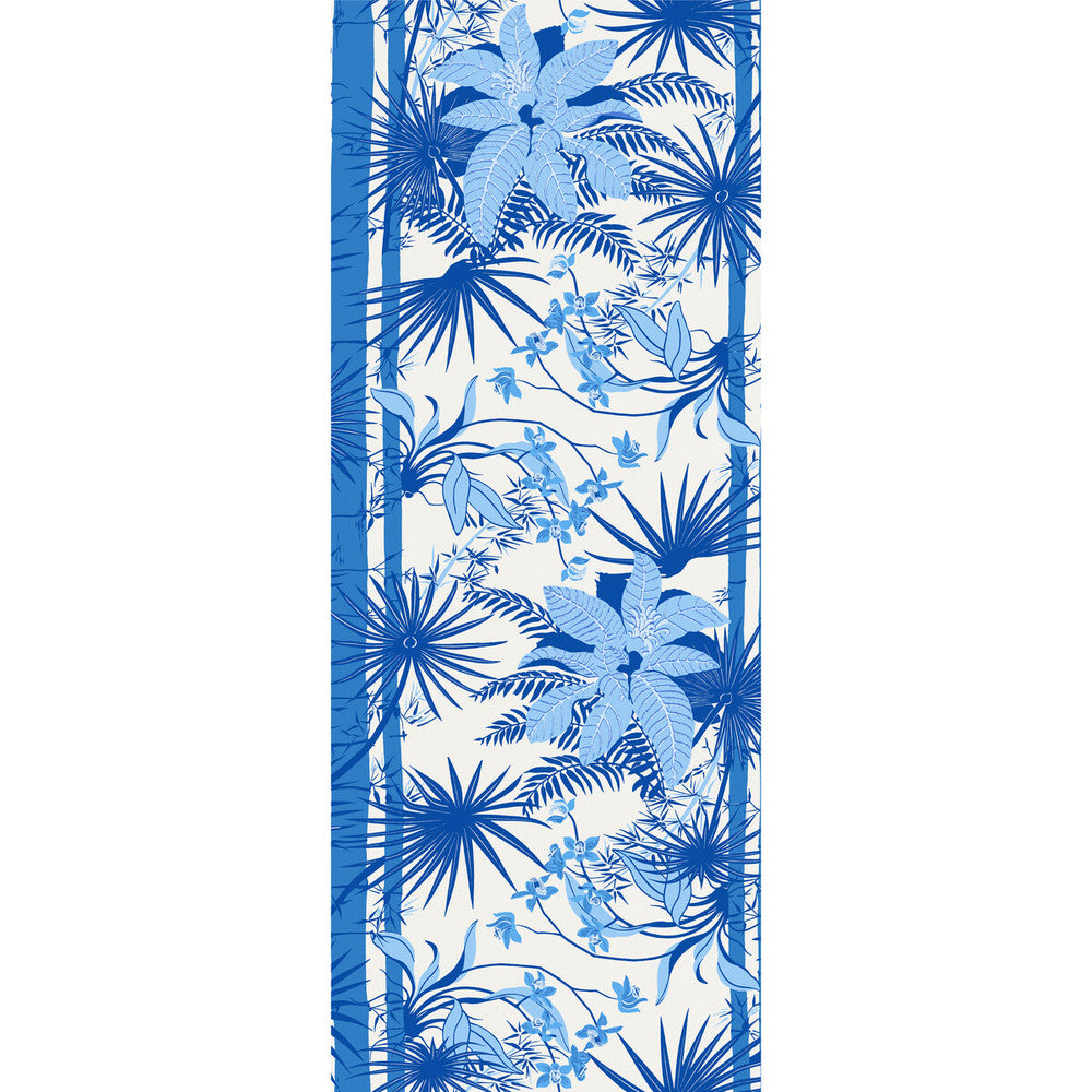 Orquidea Blue by Kravet Couture Designer Wallcovering PAPERSCAPE ARTIST SERIES PAPER - 100% United States Horizontal: 54 and Vertical: 136 54 - Swanky Fabrics -