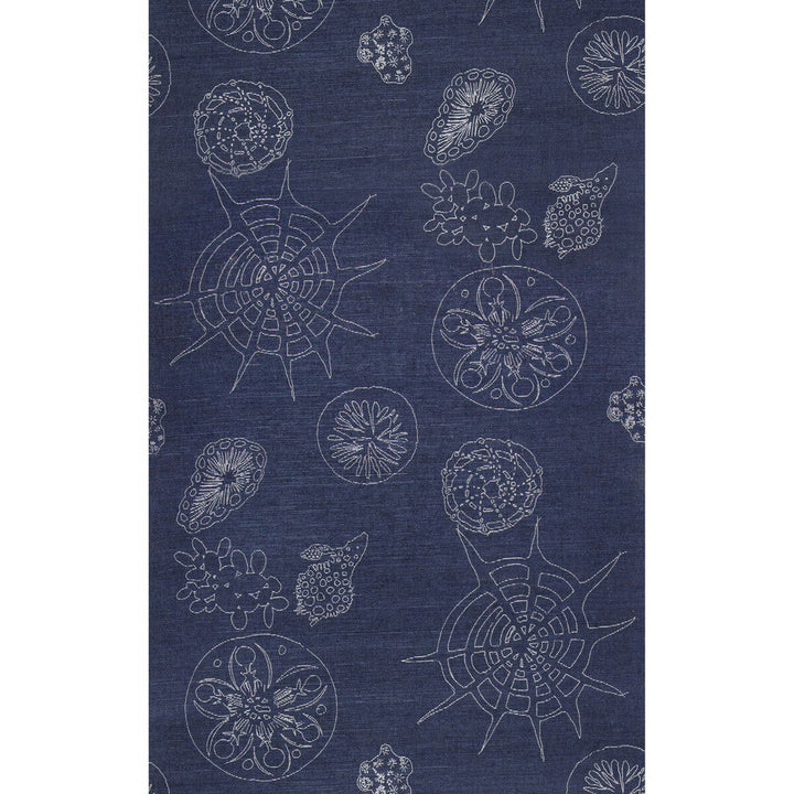 Telescopic G Deep Ocean by Kravet Couture Designer Wallcovering PAPERSCAPE ARTIST SERIES SISAL - 85%;COTTON - 15% United States Horizontal: 27 and Vertical: 72 27 - Swanky Fabrics -