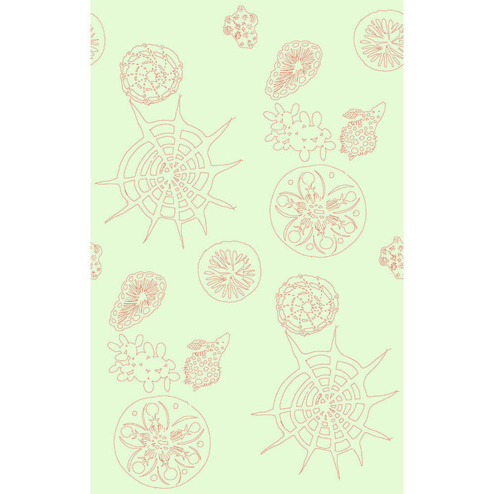 Telescopic P Coral Sea by Kravet Couture Designer Wallcovering PAPERSCAPE ARTIST SERIES PAPER - 100% United States Horizontal: 27 and Vertical: 72 27 - Swanky Fabrics -