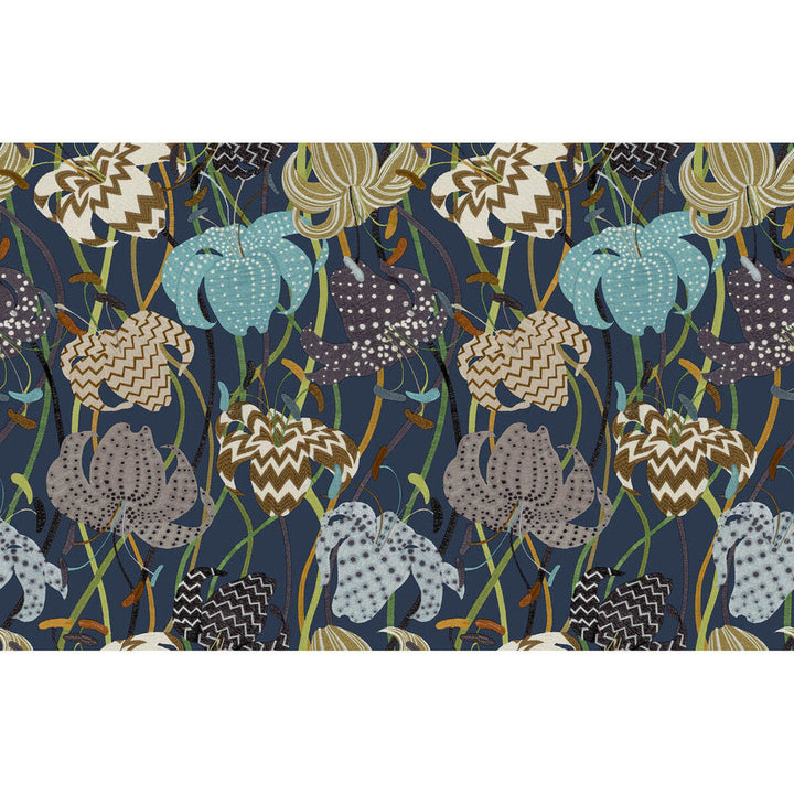 Lilium 10233 by Kravet Couture Designer Wallcovering MISSONI HOME WALLCOVERINGS 03 VINYL ON NON WOVEN - 100% Italy Horizontal: 39 and Vertical: 25.2 39 - Swanky Fabrics -