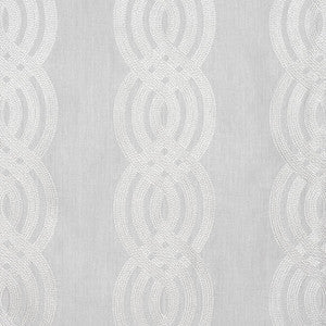 Thibaut Fabric Braid Embroidery Grey W710803