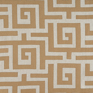 Thibaut Fabric Tulum Applique Wheat on Natural W713224