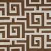 Thibaut Fabric Tulum Applique Brown on Natural W713226