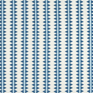 Thibaut Fabric Reno Stripe Embroidery Navy W713244