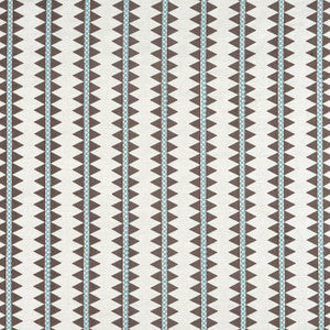 Thibaut Fabric Reno Stripe Embroidery Brown W713246