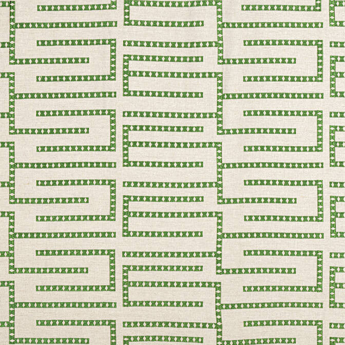 Architect Embroidery Emerald W713628 by Thibaut Fabric Thibaut Fabric Architect Embroidery Emerald W713628Fabric Grand Palace Fabric Book 90% Linen, 10% Viscose INDIA </p><p>Repeat: V: 5.75 53 - Fabric Carolina -