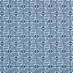 Thibaut Fabric Labyrinth Velvet Navy W713641